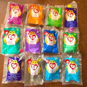 McDonalds Corporation Ty Beanie Babies 1998 (12 Piece Set Sealed Individually)